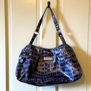 SAGHARBOR Alligator textured hobo